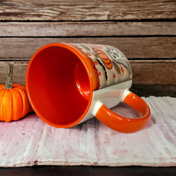 Skanto | Pumpkins kaffekopp med spøkelse