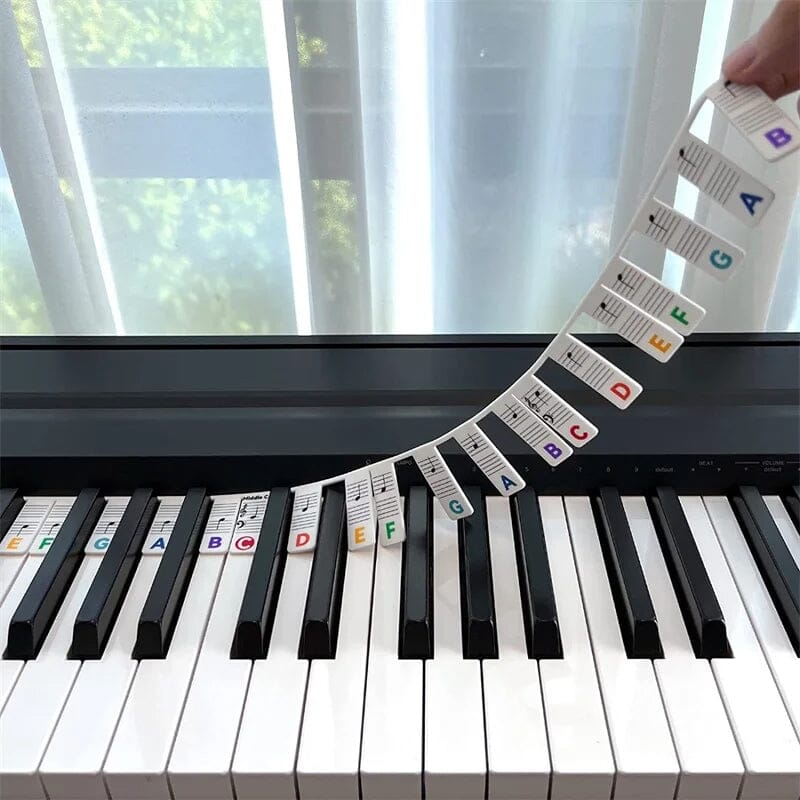 Skanto | Avtagbare piano tastatur note etiketter