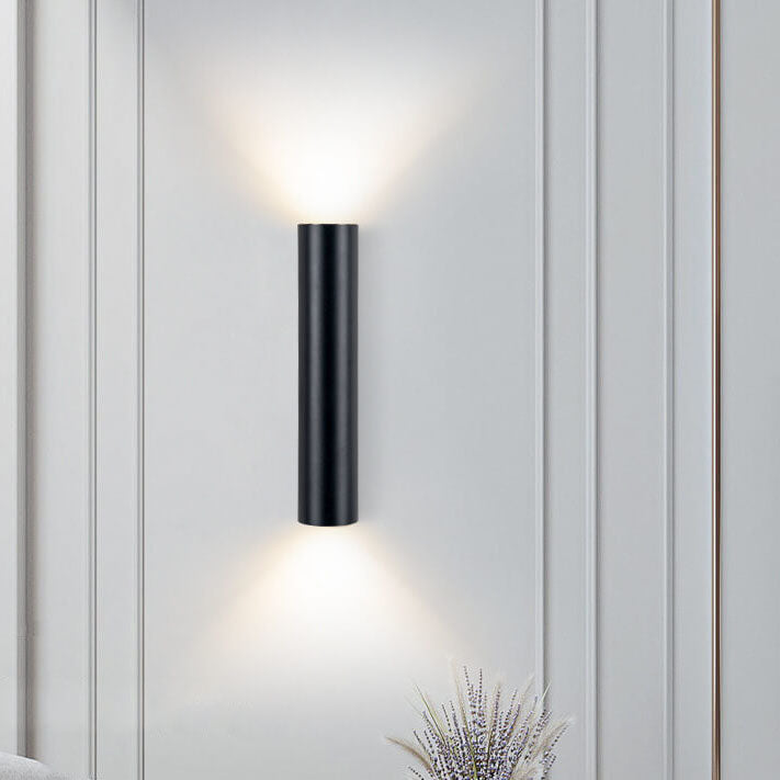 Skanto | Enkel Aluminium Sylinderformet 2-Lykt Vegglampe