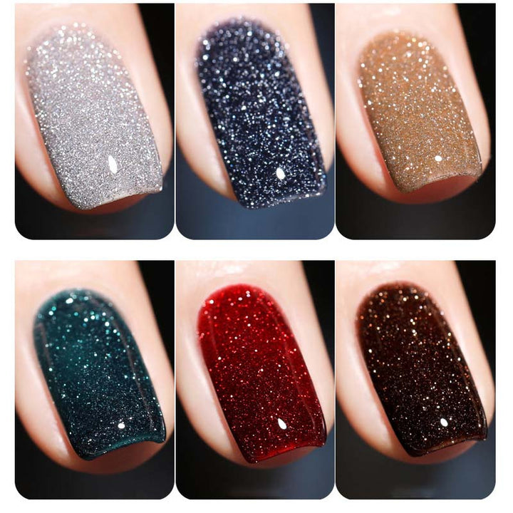 Skanto | Høy-Densitet Glitter Neglelakk