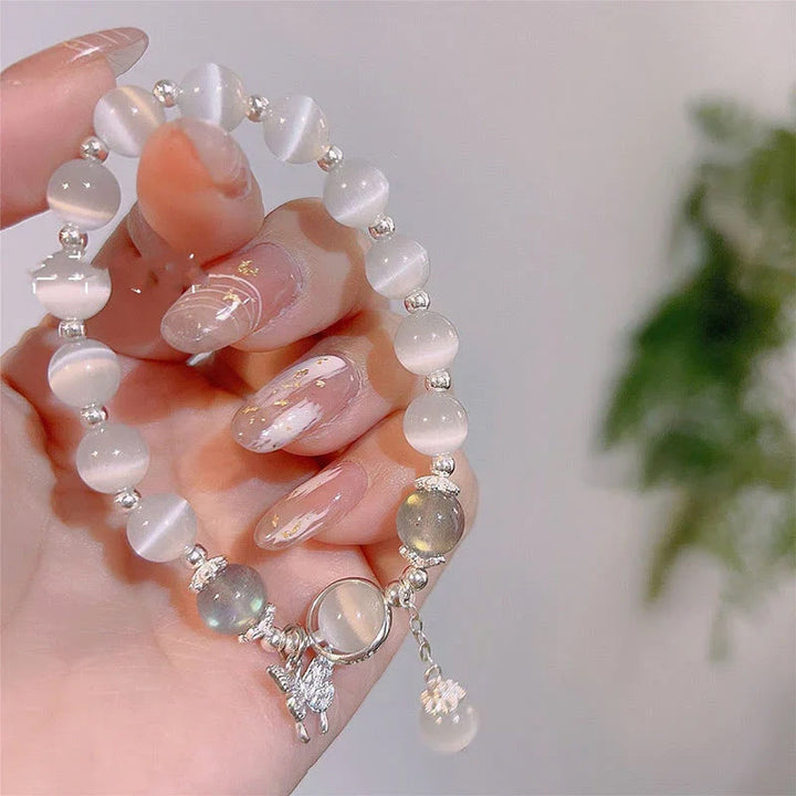 Skanto | Imitert Kattøyekrystall Sommerfugl Armbånd