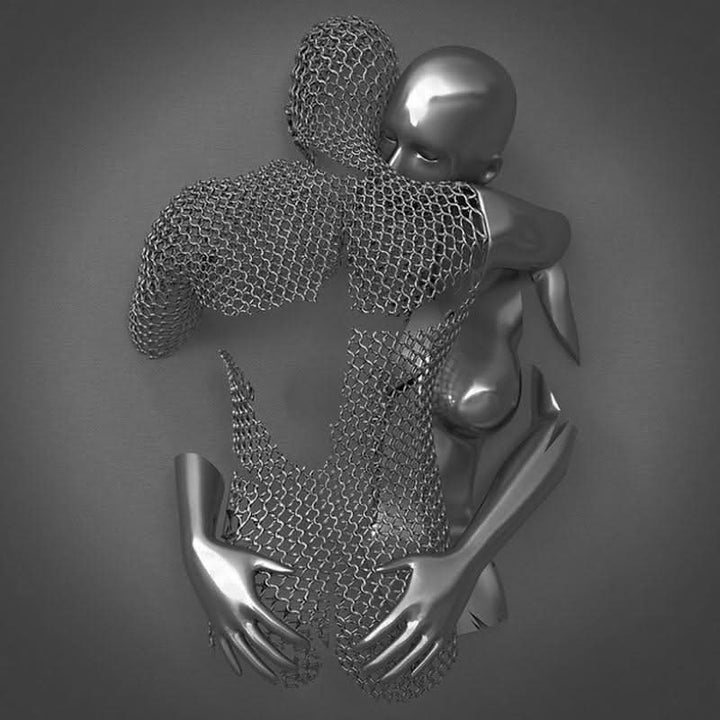 Skanto | Veggkunstmaleri med kjærestehjerte og 3D-effekt