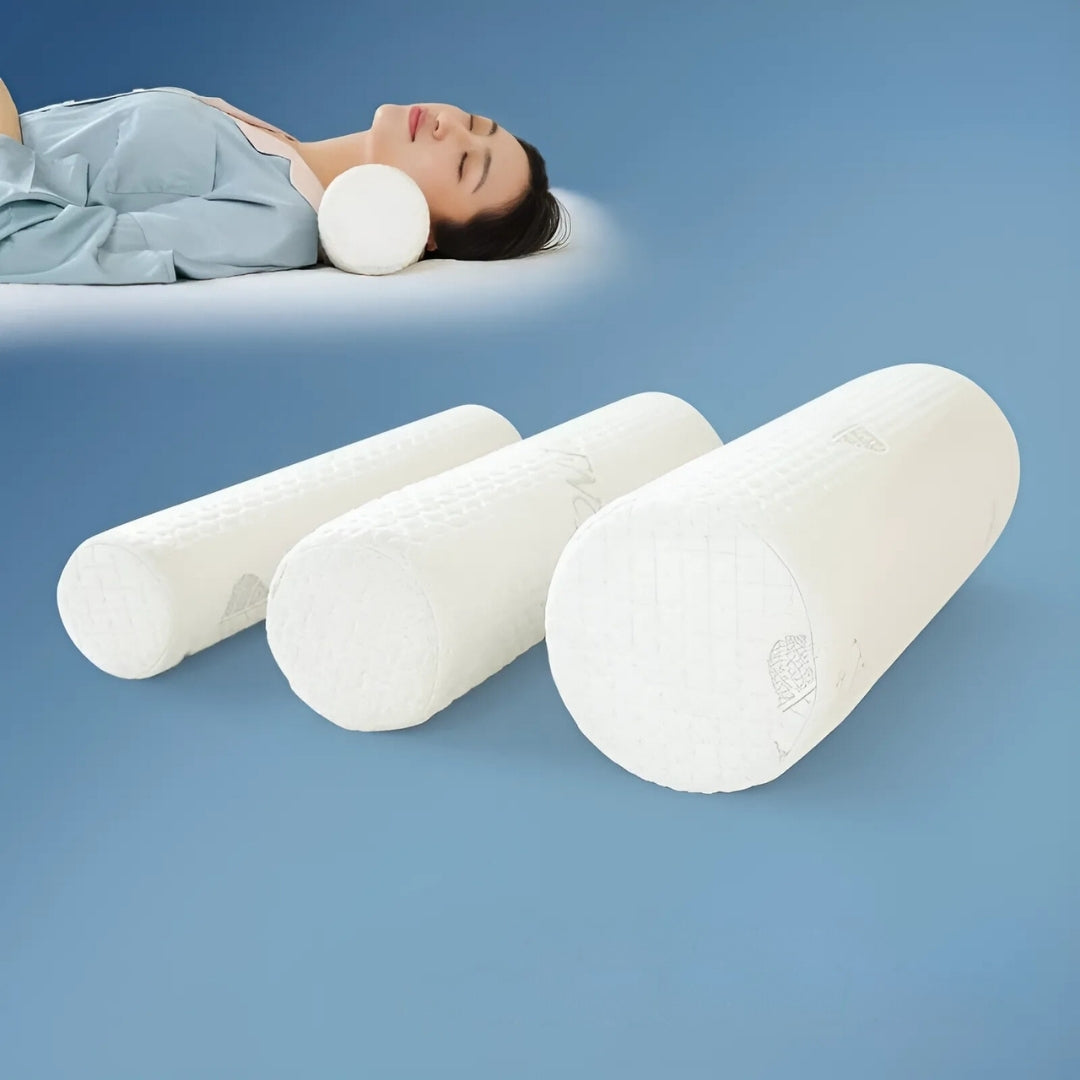 RelaxPosture Minneskum Nakkestøttepute – Perfekt for Søvn, Reiser og Smertelindring med Ergonomisk Støtte Skanto