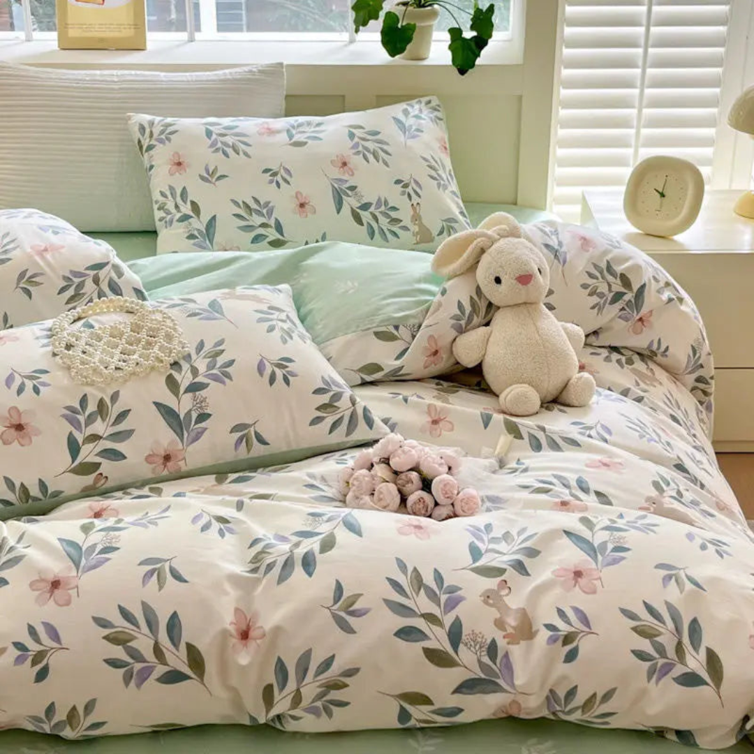 Skanto | Myk Floral Dyne Trekk for Elegant Soverom Dekor