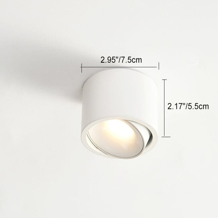 Skanto | Origo Minimalistisk LED Taklampe - Justerbar Rund Innfelt Lampe