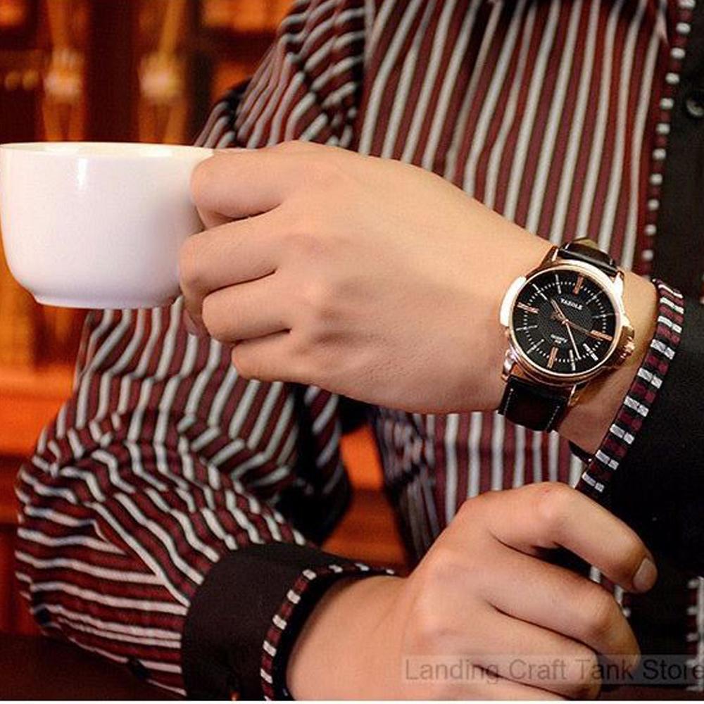Skanto | Klokke Menn Gull Armbåndsur Kvarts