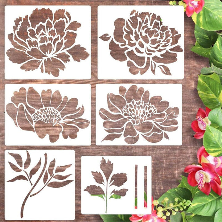Skanto | DIY Dekorasjon - Hagegjerde Store Blomster Tegningsmaler