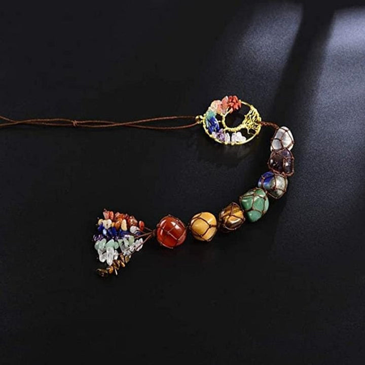 7 Chakra Stein Healing Crystal Tree of Life Dekorasjon | Skanto