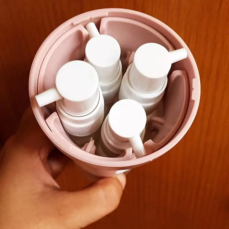 4-i-1 flaske med bærbar hudpleiedispenser | Skanto
