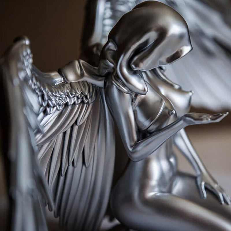 Skanto | Art Angel Kvinnelige Kvinne Vinger Knelende Kappe Hatt