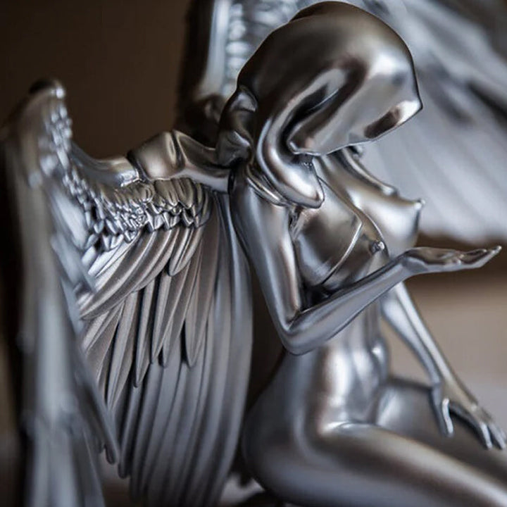 Skanto | Art Angel Kvinnelige Kvinne Vinger Knelende Kappe Hatt