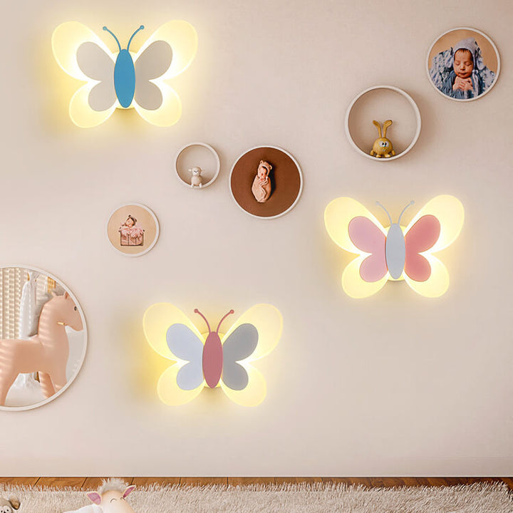 Skanto | LuminoArt – Vegglampe LED kreativ formet som en sommerfugl med 1 lys i akryl