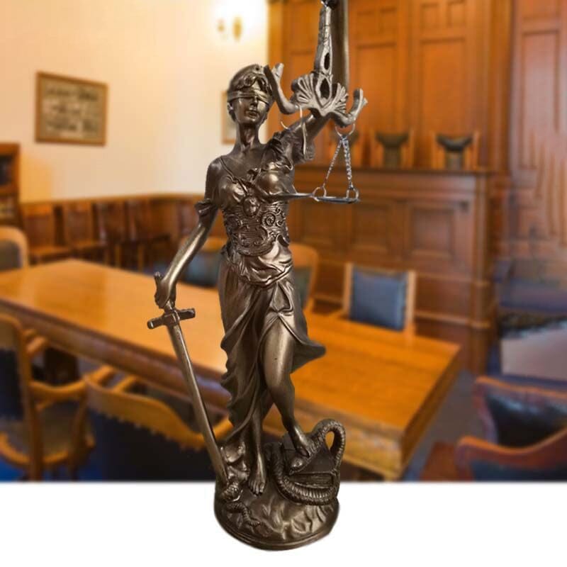 Gudsinnes av rettferdighet statue dekorasjon | Skanto