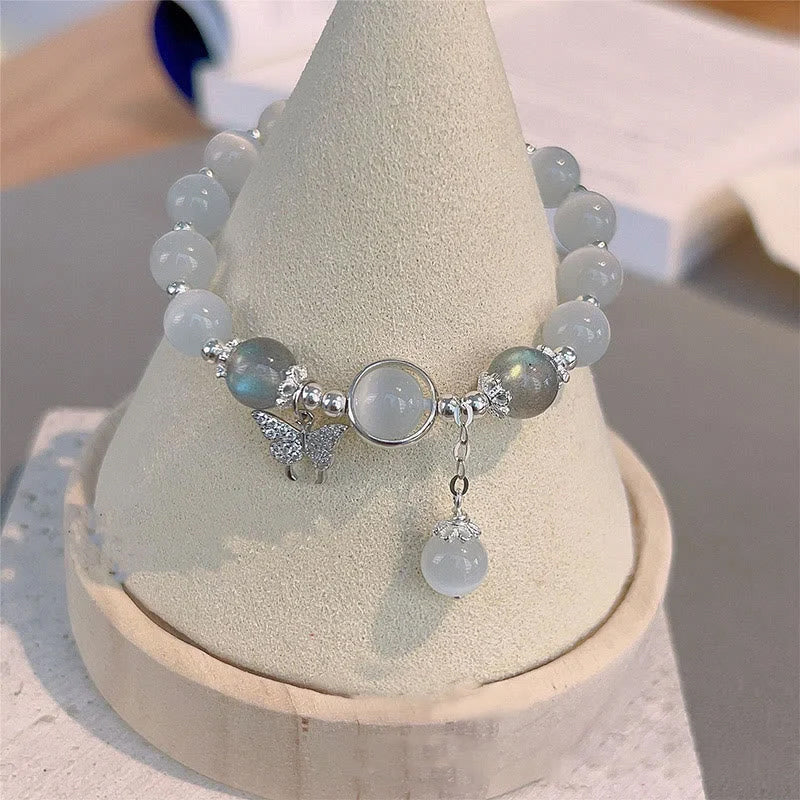 Skanto | Imitert Kattøyekrystall Sommerfugl Armbånd