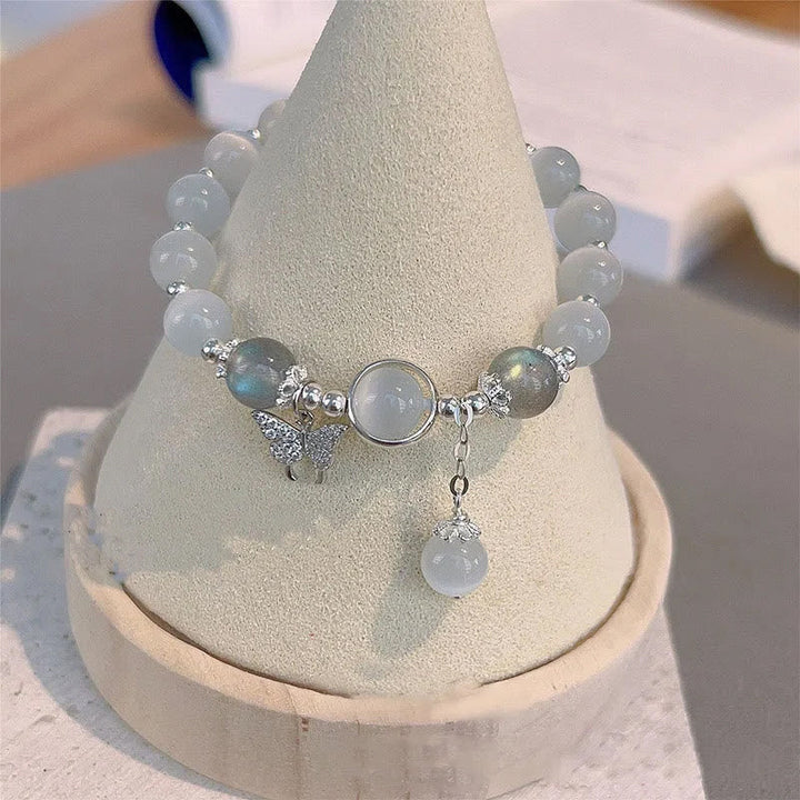 Skanto | Imitert Kattøyekrystall Sommerfugl Armbånd