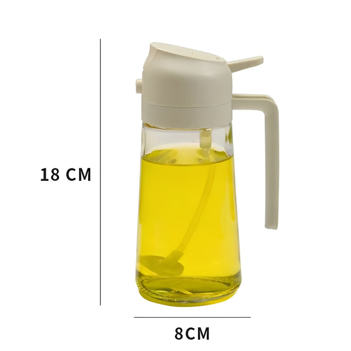 Skanto | 2-i-1 Olivenoljedispenser & Sprayer – Perfekt for Matlaging, Salater og BBQ