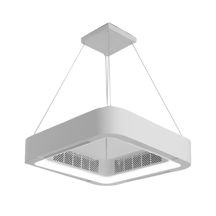 Skanto | Moderne bladløs takvifte med LED-belysning og krone