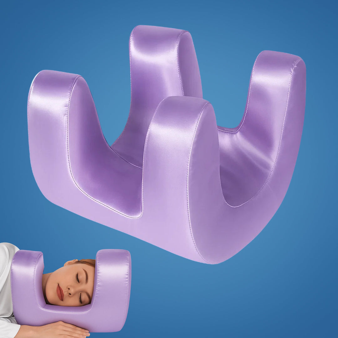 DermSleep | Anti‑Wrinkle Beauty Pillow – Kjølende Minne Skum – Ergonomisk Kontur – Hudpleie Støtte – Side- og Ryggsovende Skanto