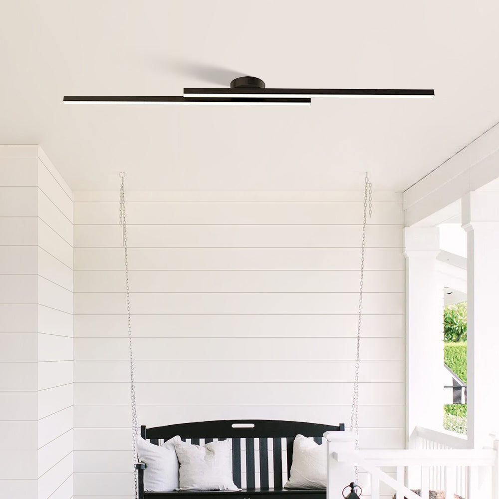 Skanto | Moderne Aluminium Semi Flush Mount LED Taklampe | Minimalistisk Design for Stue. Soverom & Gang
