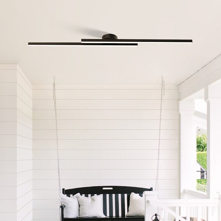 Skanto | Moderne Aluminium Semi Flush Mount LED Taklampe | Minimalistisk Design for Stue. Soverom & Gang
