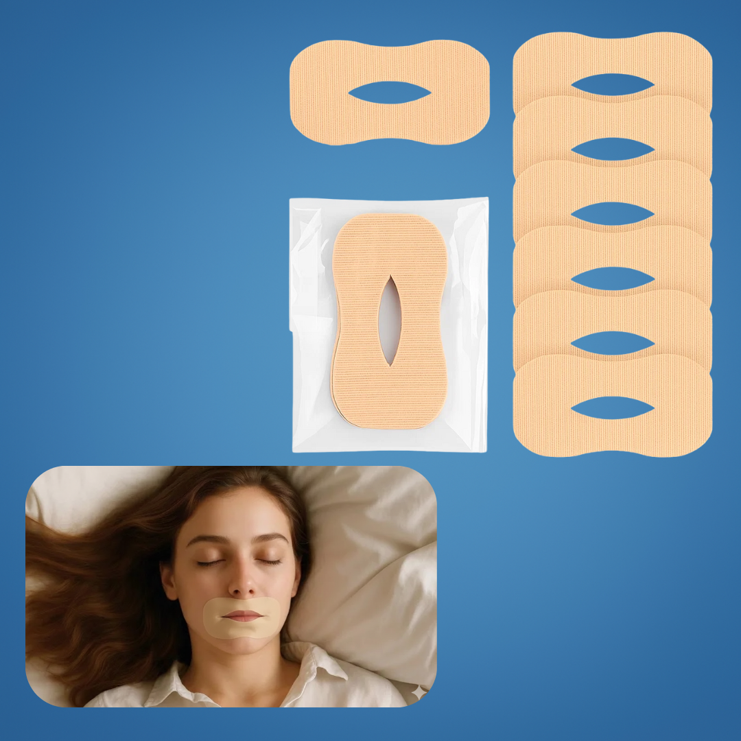 Snorking Munn Tape – Reduksjon av snorking – Hypoallergenisk & Pustende – Forbedre søvnkvalitet & Forebygge tørr munn Skanto