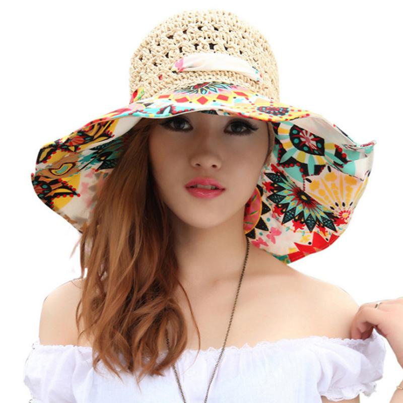 Skanto | Fashion Hollow Printed Sun Hat