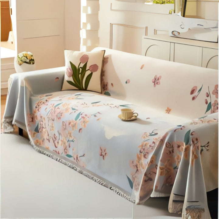 Skanto | Amara Floral Reversibel Sofa Deksel