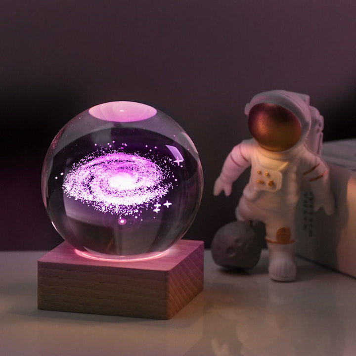 3D Galaxy Crystal Ball Night Light | Skanto