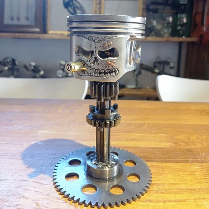 Skanto | Piston Skull Face Skulptur