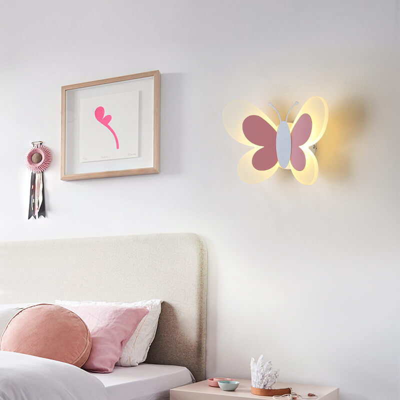 Skanto | LuminoArt – Vegglampe LED kreativ formet som en sommerfugl med 1 lys i akryl
