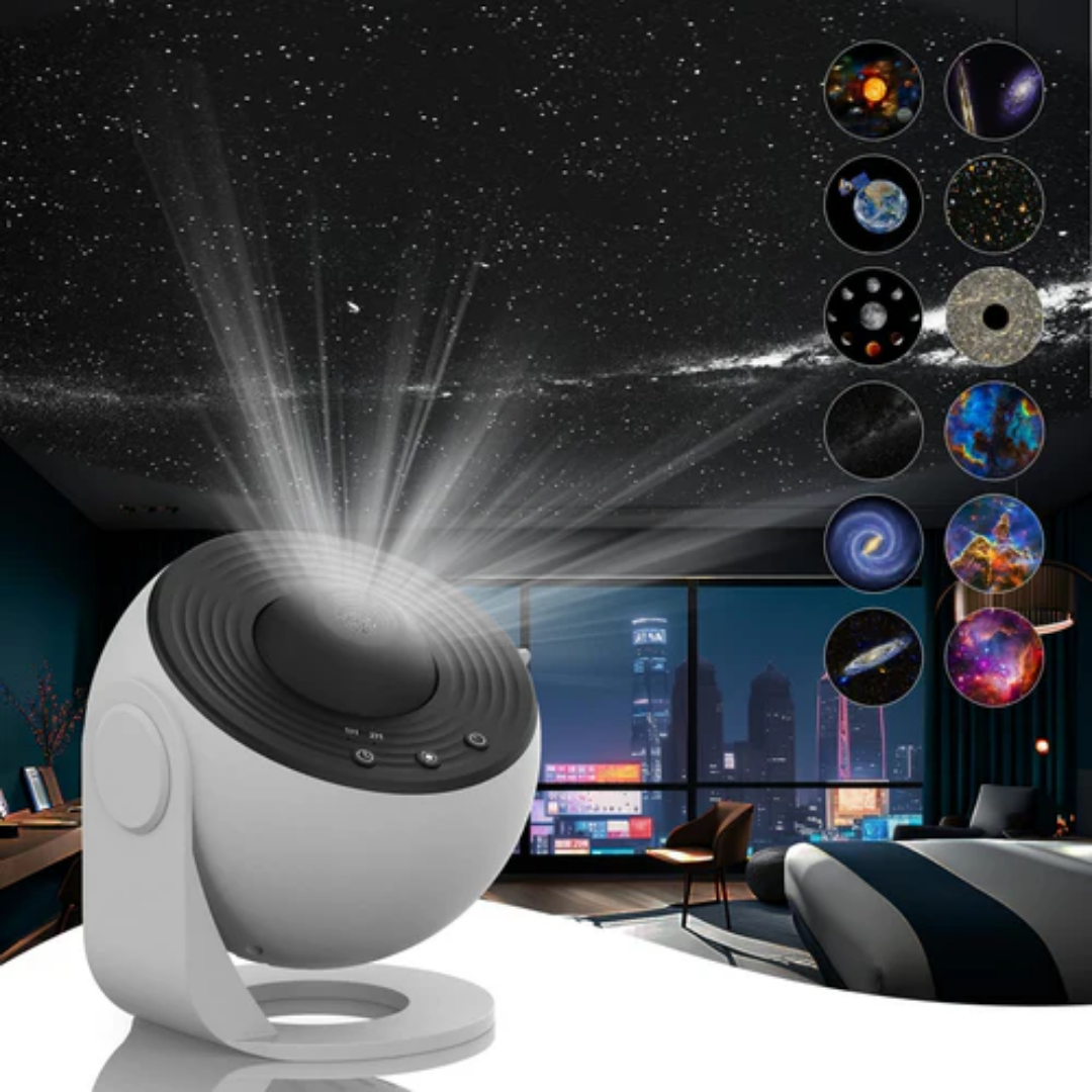 Skanto | StellarVista™ | 360° Planetarium Galakse Prosjektor | Full-Roms Dekning for Hjemmekino & Barnerom