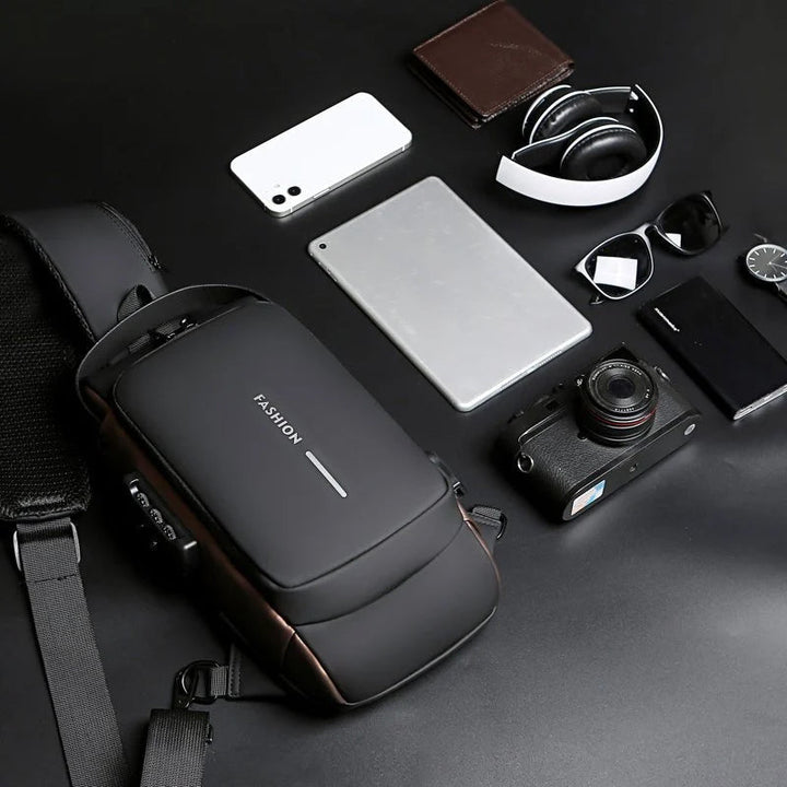 Skanto | USB-lading Sport Sling Tyverisikker Skulderveske