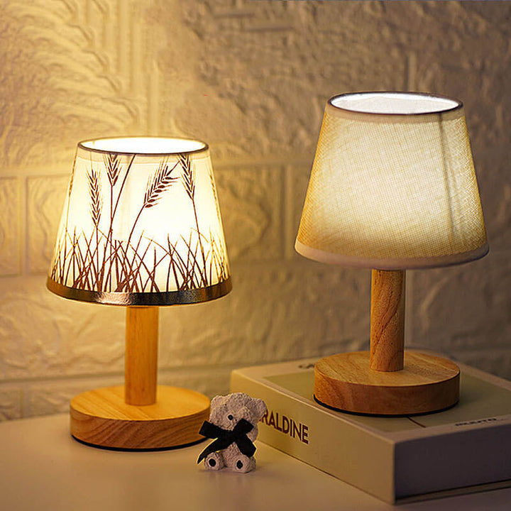 Skanto | Vintage Lin Futteral 1-Lys LED Bordlampe
