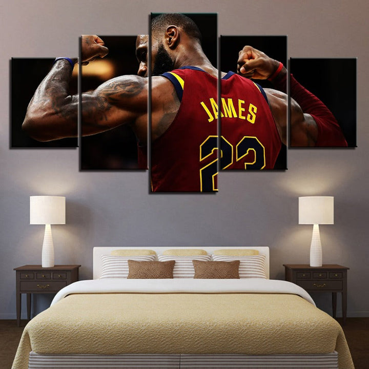 22 James - 5 Piece Canvas Veggkunst Maleri | Skanto