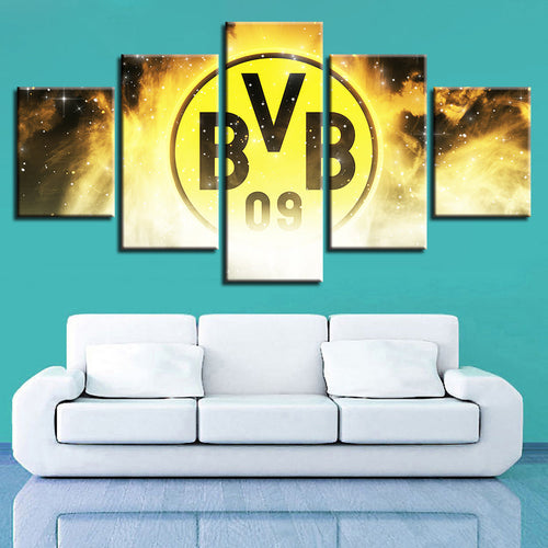 Borussia Dortmund 5 Stykker - Lærret Veggkunstmaleri | Skanto