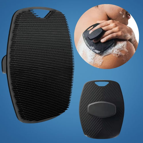 PureGlide | Silicon Kroppeskrubber – Antimikrobiell Eksfoliering – Hurtigtørkende Hygienisk Design – Følsom Hud Dushåndtering Skanto