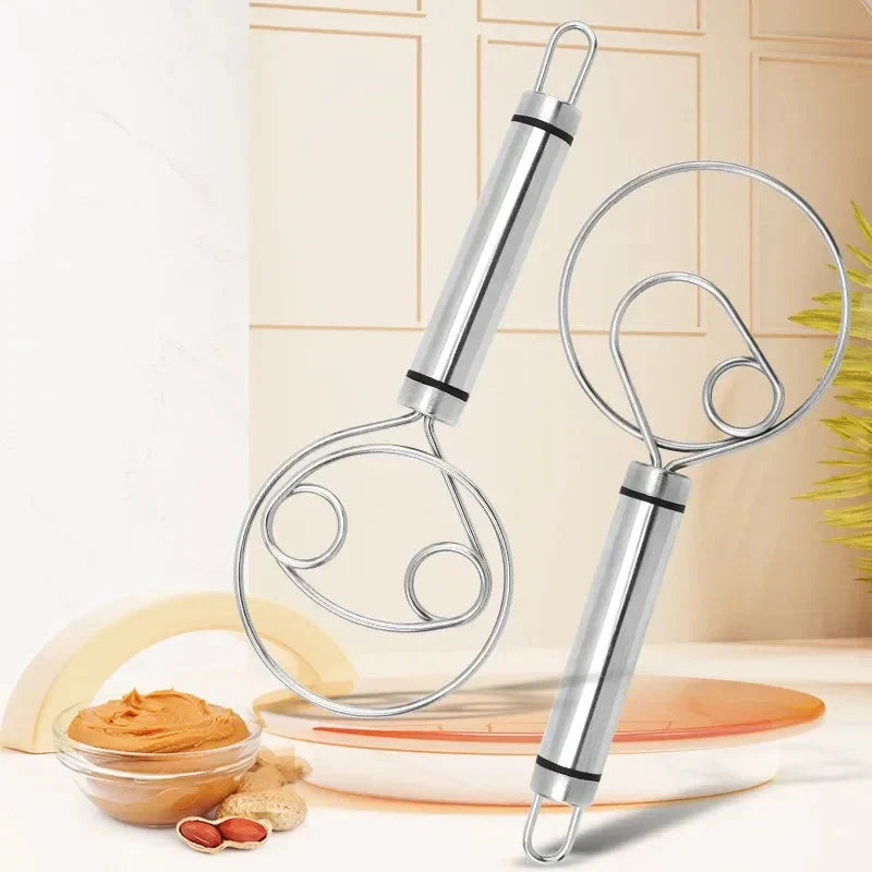 Skanto | Robust Rustfritt Stål Dansk Deigvisp – Holdbart, Ergonomisk Design for Allsidig Baking & Matlaging