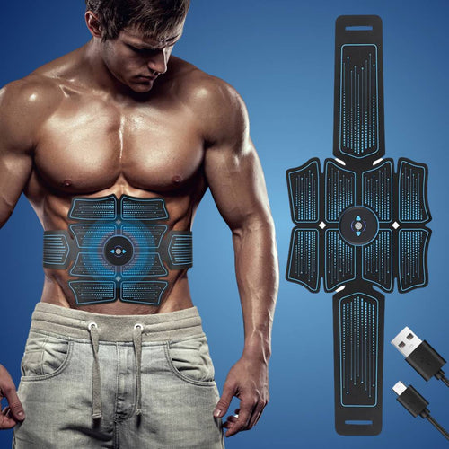 CorePulse Abdomenal Elektrisk Muskelstimulator | Belte for Muskeltoning - Magefettapning - Post-treningsgjenoppretting og Smertelindring Skanto