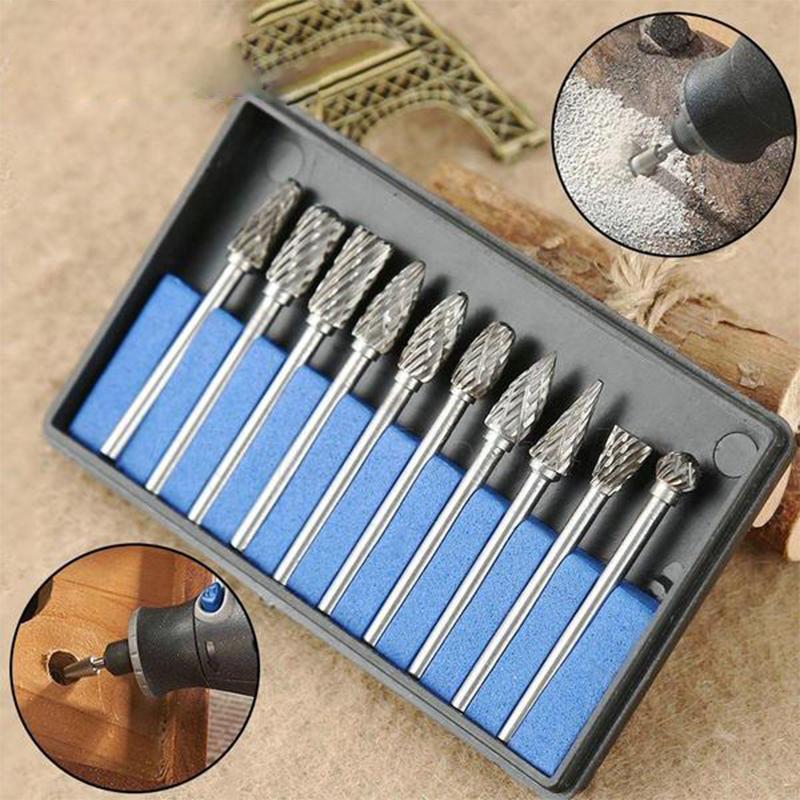 10 i 1 Wolframstål Slipende Hode (10PCS) | Skanto
