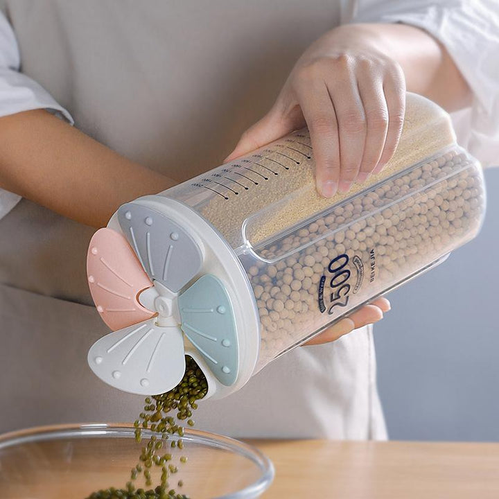 4 Grid Matkornbeholder Krukke 2500Ml Skanto