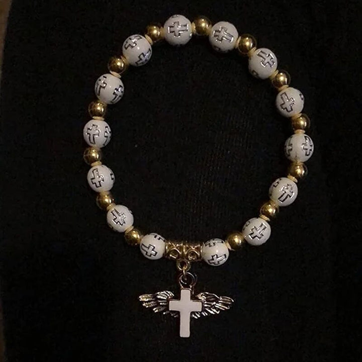 Skanto | Engel Vinge Kors Armbånd