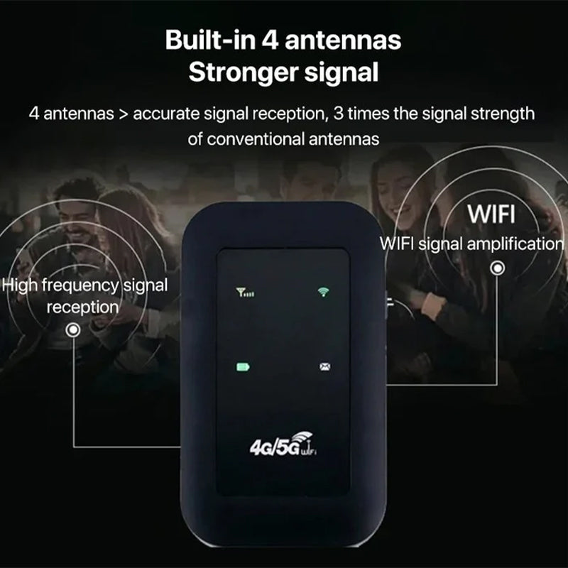 Skanto | WiFi Pro – Kraftig bærbar WiFi-forsterker for raskt og pålitelig internett hvor som helst