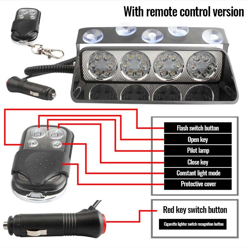 Skanto | LED-Automotive-Car-Strobe-Nødslys