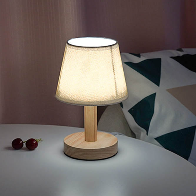Skanto | Vintage Lin Futteral 1-Lys LED Bordlampe