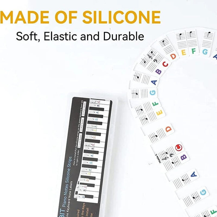 Skanto | Avtagbare piano tastatur note etiketter
