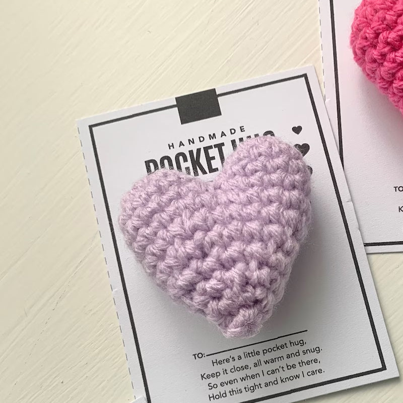 Skanto | Pocket Hug Heklet Hjerte Liten Gave