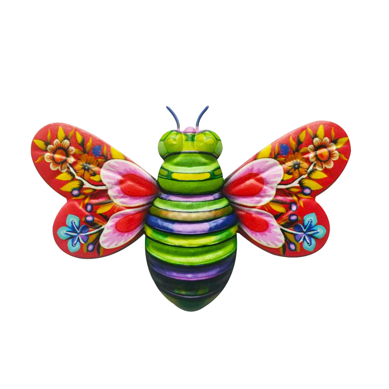 Skanto | Iron Bee Art Sculpture Hengende Veggdekorasjoner for Hage