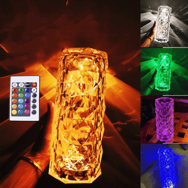 Skanto | Rose Rays Krystall Diamant Bordlampe