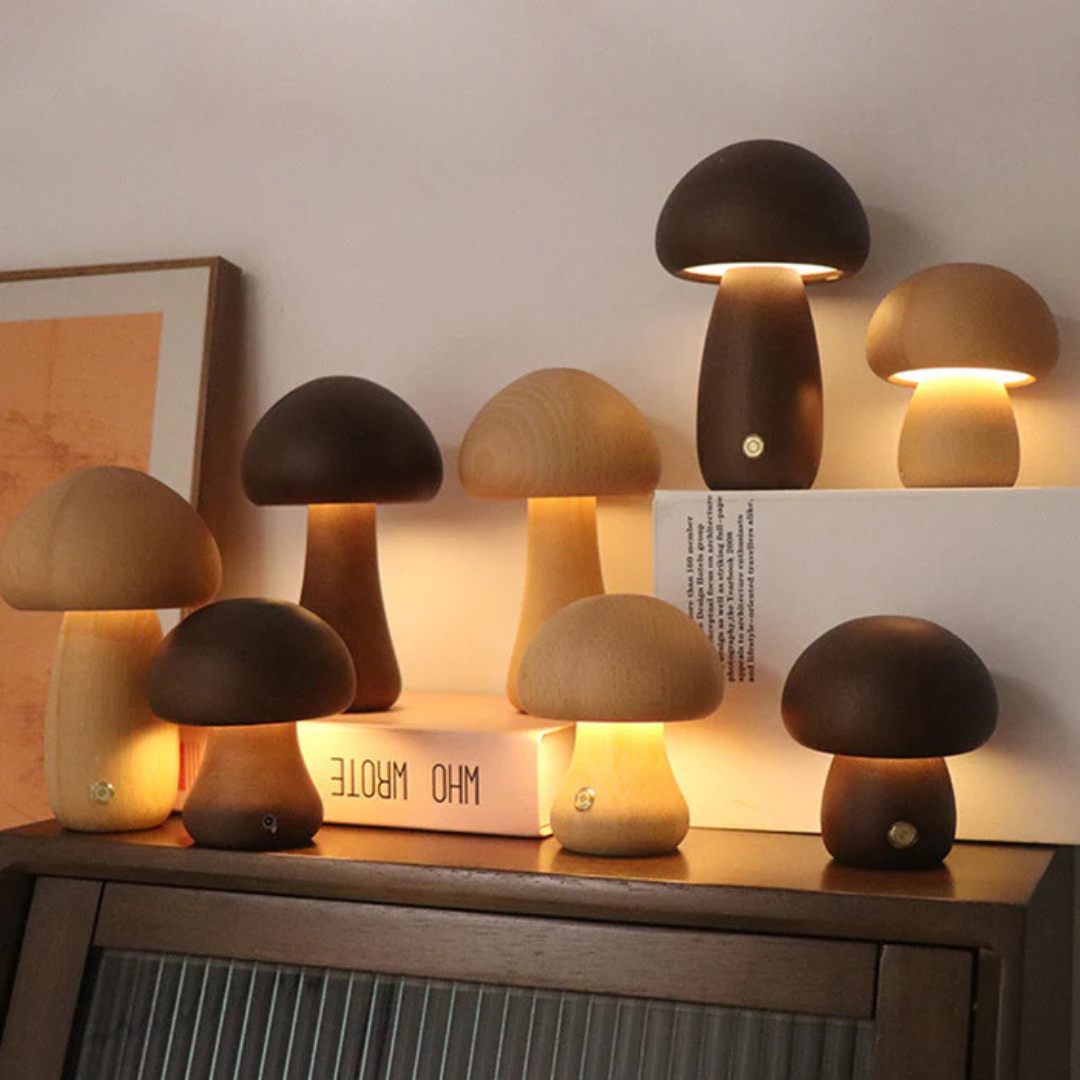 Skanto | Oppladbar Bordlampe Laget av Tre
