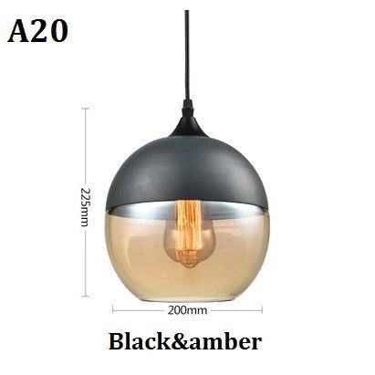 Skanto | EternaGlow Pendellampe laget av Glass og Tre | Elegant Design for Ditt Hjem